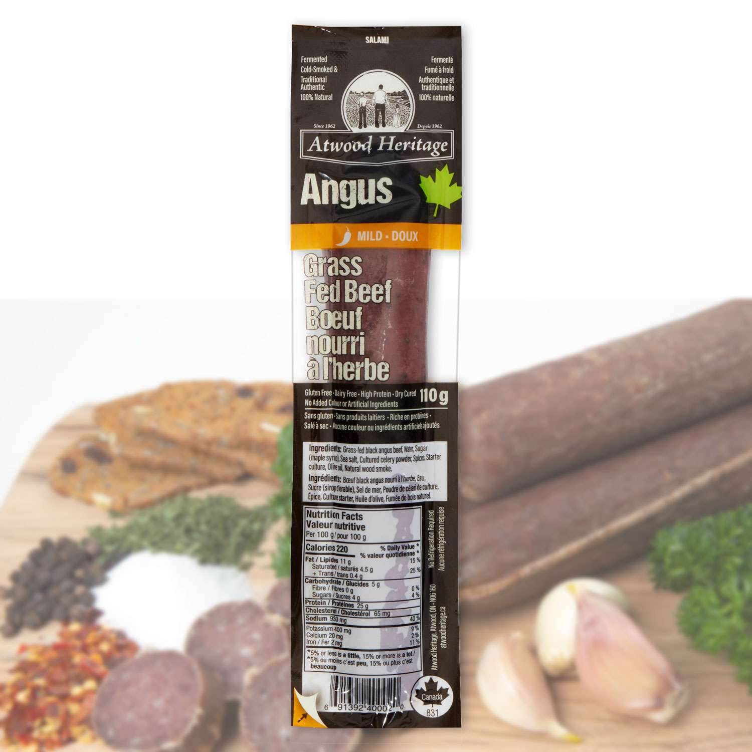 Grassfed Beef Salami (Atwood Heritage)