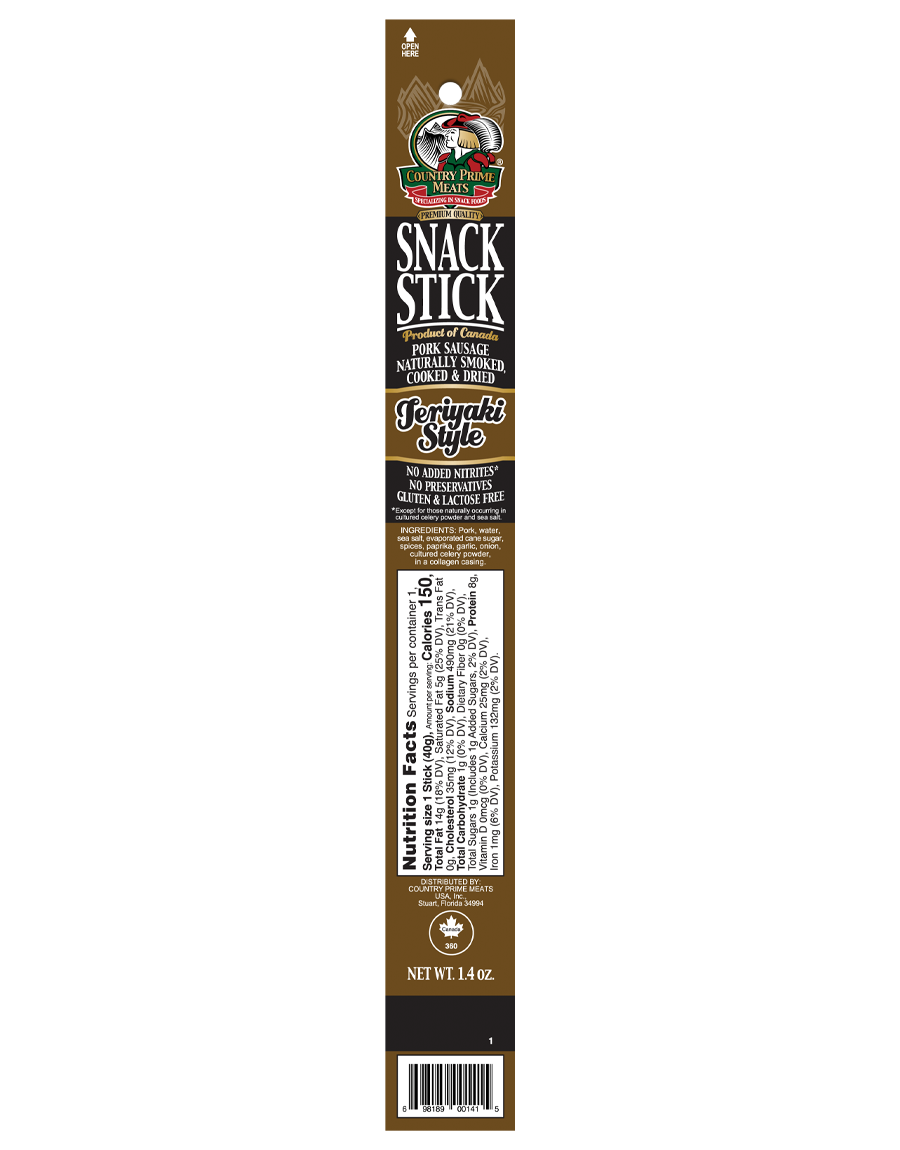 Teriyaki Snack Stick (Country Prime Meats)