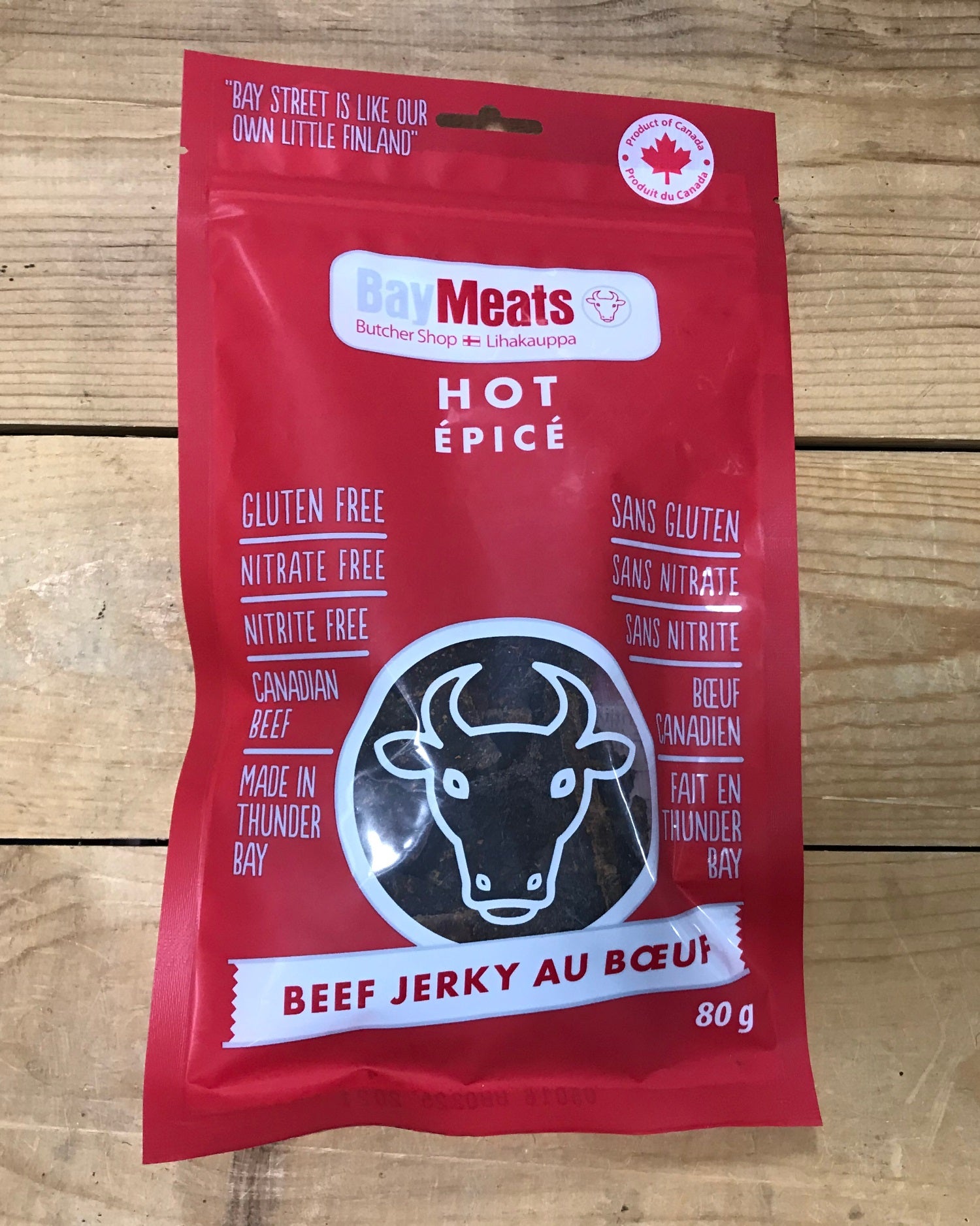 Bay Meats Hot Beef Jerky